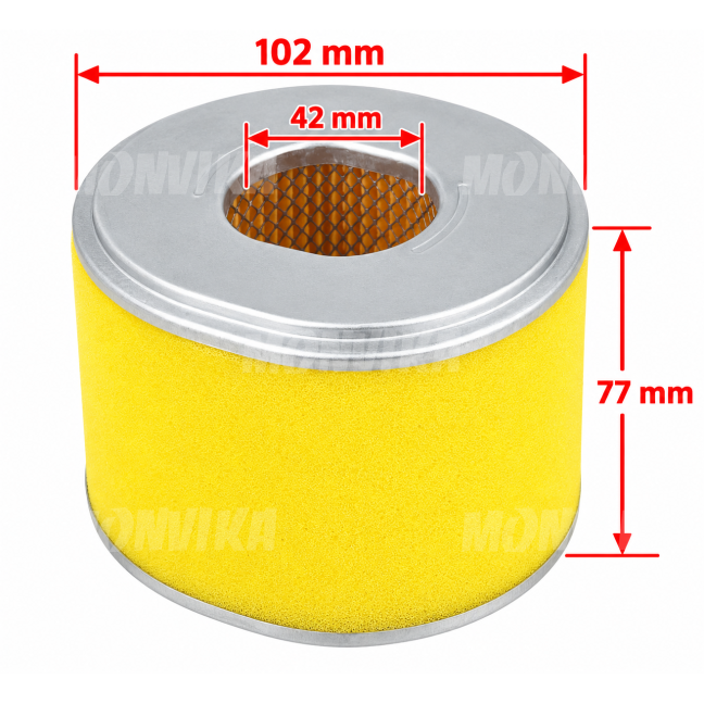 Oro filtras HONDA GX240, GX270 varikliams 17210-ZE2-821 Oro filtras HONDA GX240, GX270 varikliams 17210-ZE2-821