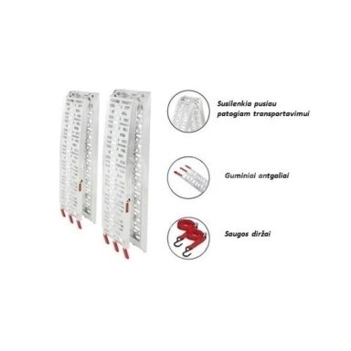 Rampa pakrovimo 225x31cm 600kg 2vnt